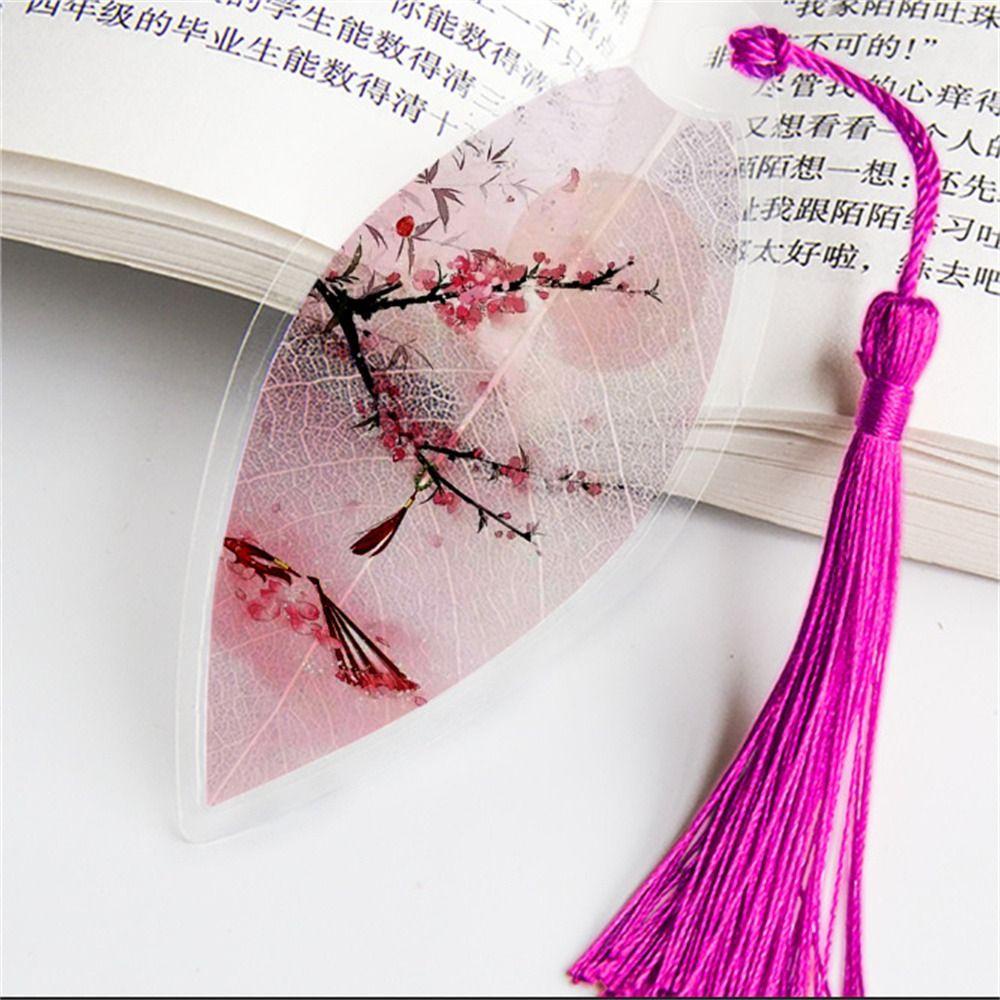 Bookmark Hình Chiếc Lá Phong Cách Trung Quốc