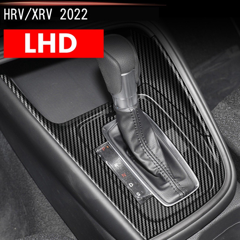 Miếng Dán In Họa Tiết Sợi Carbon Thay Thế Trang Trí Bảng Điều Khiển Cần Gạt Số Cho Honda HRV XRV XR-V HR-V 2022 2023 LHD