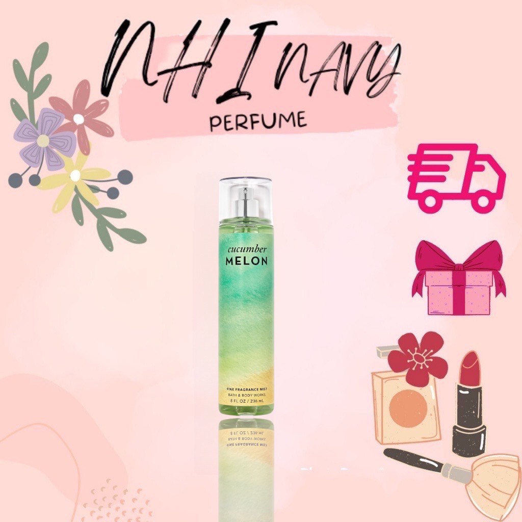 Xịt thơm toàn thân Bath and Body Works Cucumber MeLon