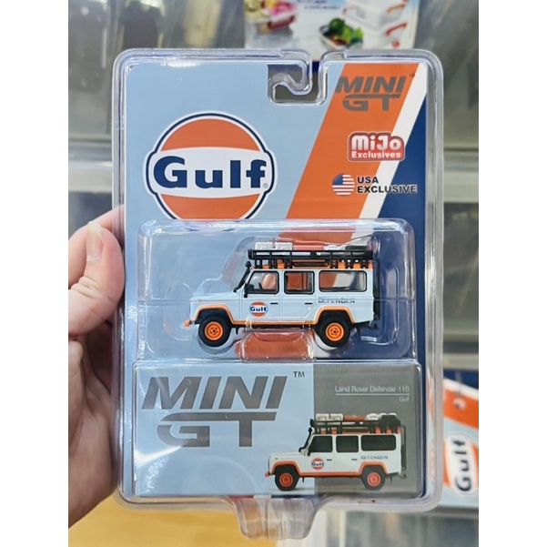 Hobby Store xe mô hình MiniGT Land Rover Defender 110 Gulf