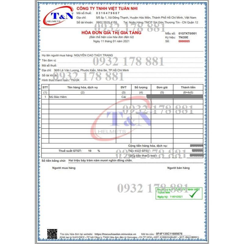 Nón/Mũ bảo hiểm sơn 2 lỗ thông hơi cao cấp