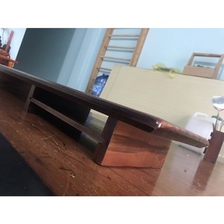 Kệ Màn Hình Máy Tính Bằng Gỗ Walnut [giải pháp sắp xếp bàn làm việc ngăn nắp]