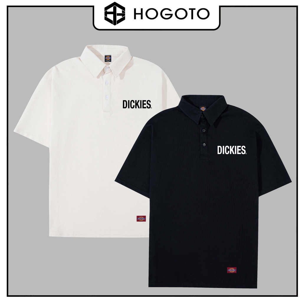 Áo thun polo DICKIES BASIC THẲNG IN NGỰC Hogoto shop , Áo polo nam nữ unisex thiết kế trẻ trung , năng động 100% cotton