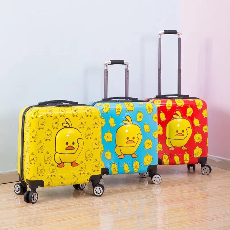 Vali cho bé size 20 SALE hìh Minion cảm xúc hai mặt in Vali kéo cho trẻ em trai gái cao cấp sẵn hàng nhập khẩu đc loại 1