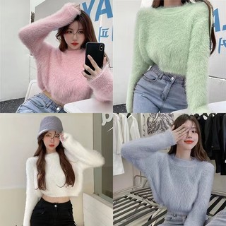 Áo Len Nữ Dài Tay Kiểu Hàn Quốc