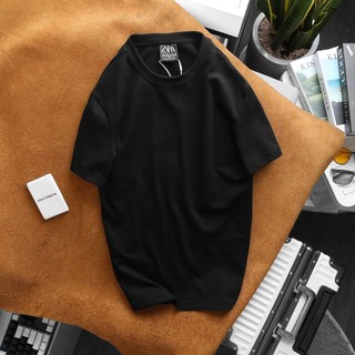 Áo thun trơn basic 100% cotton za.ra, nam nữ đều mặc được