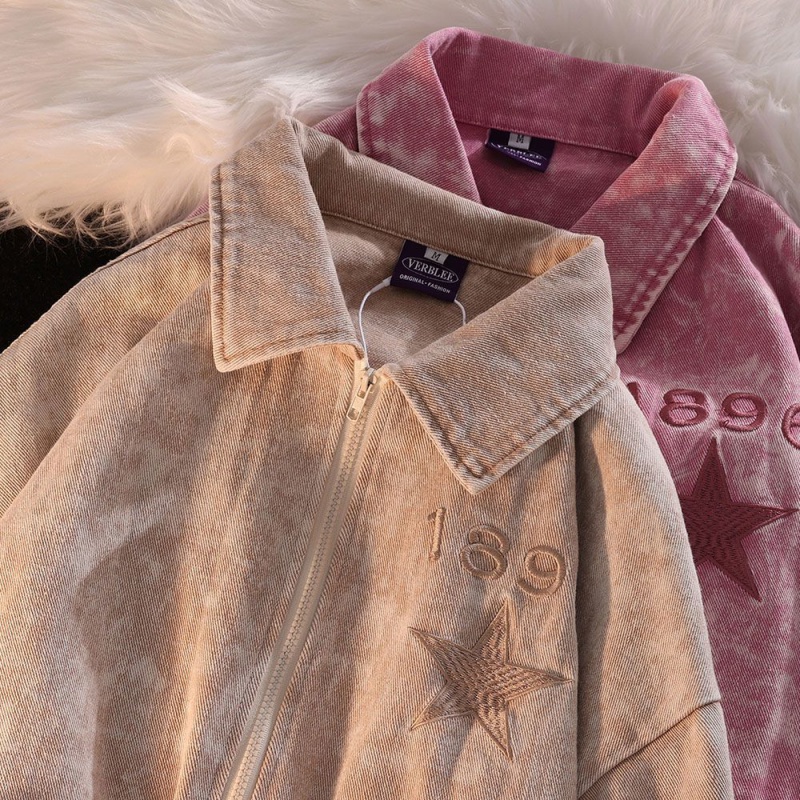 Áo Khoác Nhuộm Màu Loang Phong Cách Hip Hop Đường Phố Mới Mùa Thu Chính Hãng Niche Co