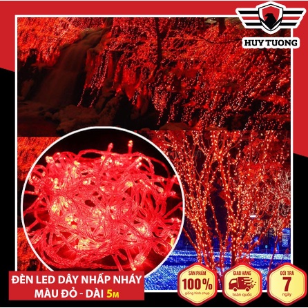 🎄 Dây Đèn Led Trang Trí NOEL Nhấp Nháy Tự Động Chuyển Màu Cắm Điện 🎄