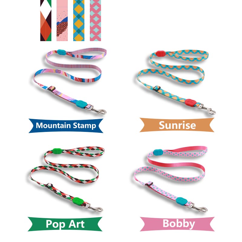 HamshMoc Dây Dắt Thú Cưng Đi Dạo Bằng Nylon Bền Bỉ Có Thể Điều Chỉnh Độ Dài Họa Tiết Thời Trang Và Không Rối Móc Nặng 1