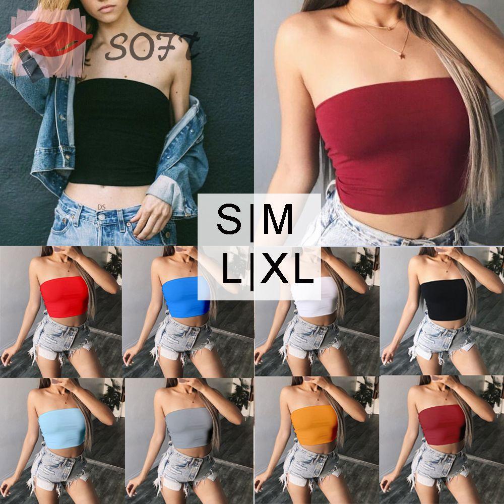 Áo Lửng Cúp Ngực Nhiều Màu Sắc Thời Trang Quyến Rũ Cho Nữ