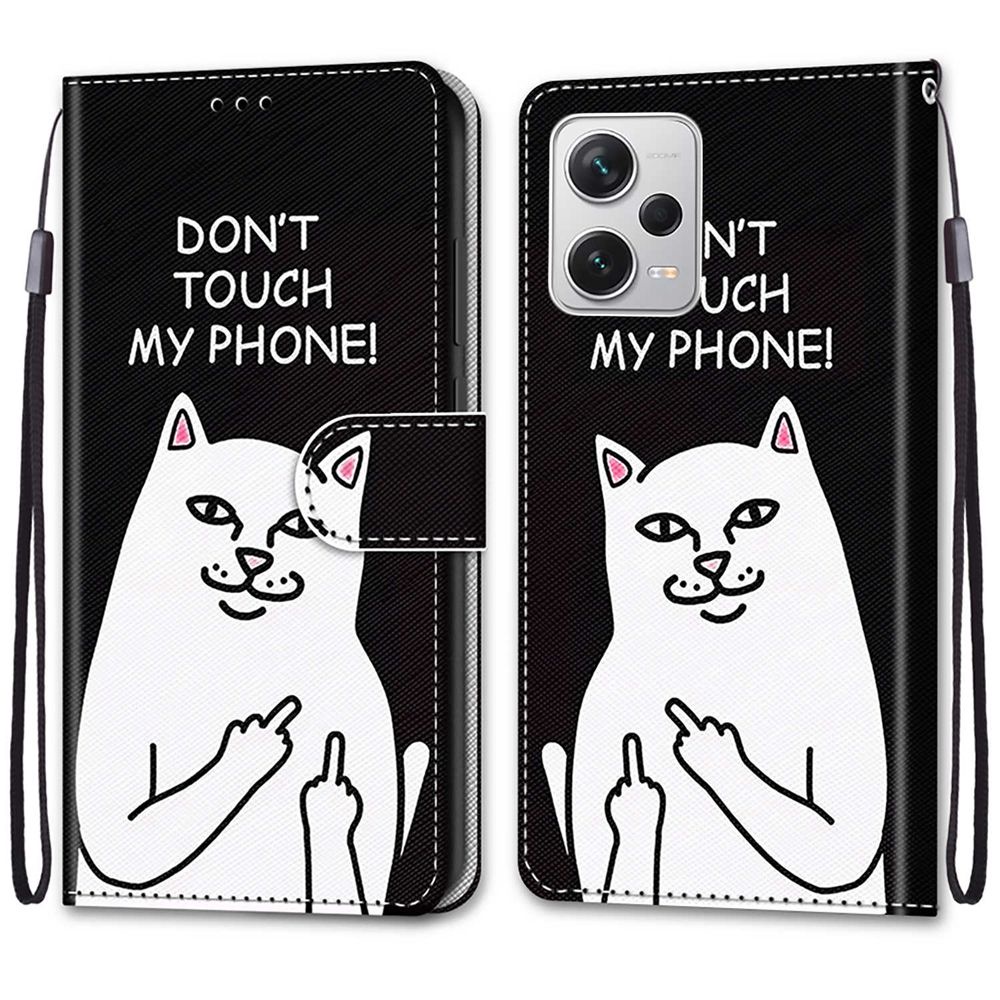 Bao Da Điện Thoại PU Nắp Gập Nam Châm Kiểu Ví Có Khóa Nam Châm Hình Động Vật 3D Thời Trang Cho Redmi Note 12 Pro Plus 5G