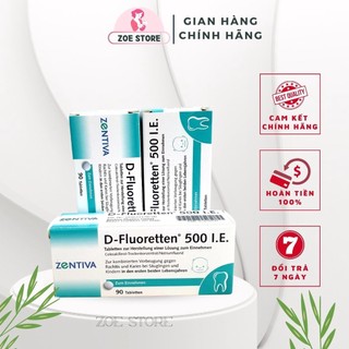 Vitamin d fluoretten 500 i.e bổ sung vitamin d3 cho bé