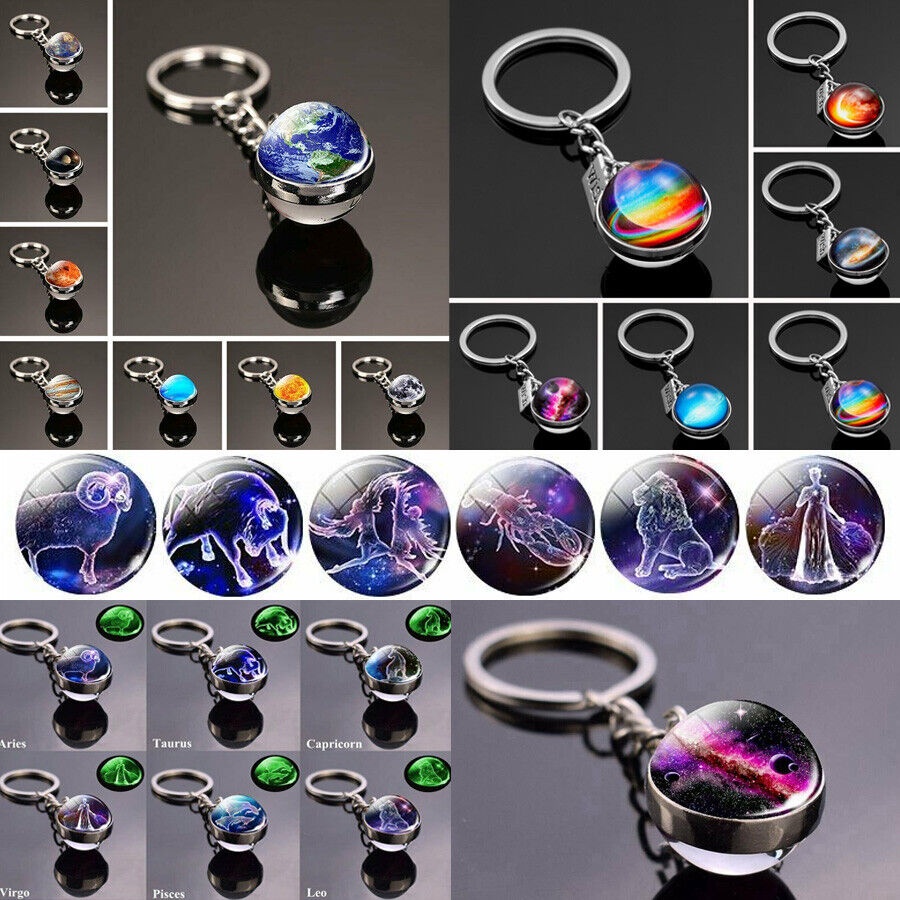 Móc Khóa Hai Mặt Hình 12 Chòm Sao Trong Bóng Tối Năm 2023