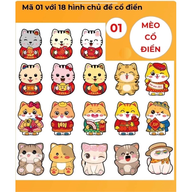 Lì xì chibi tết 🌸Lì xì hoạt hình năm 2023