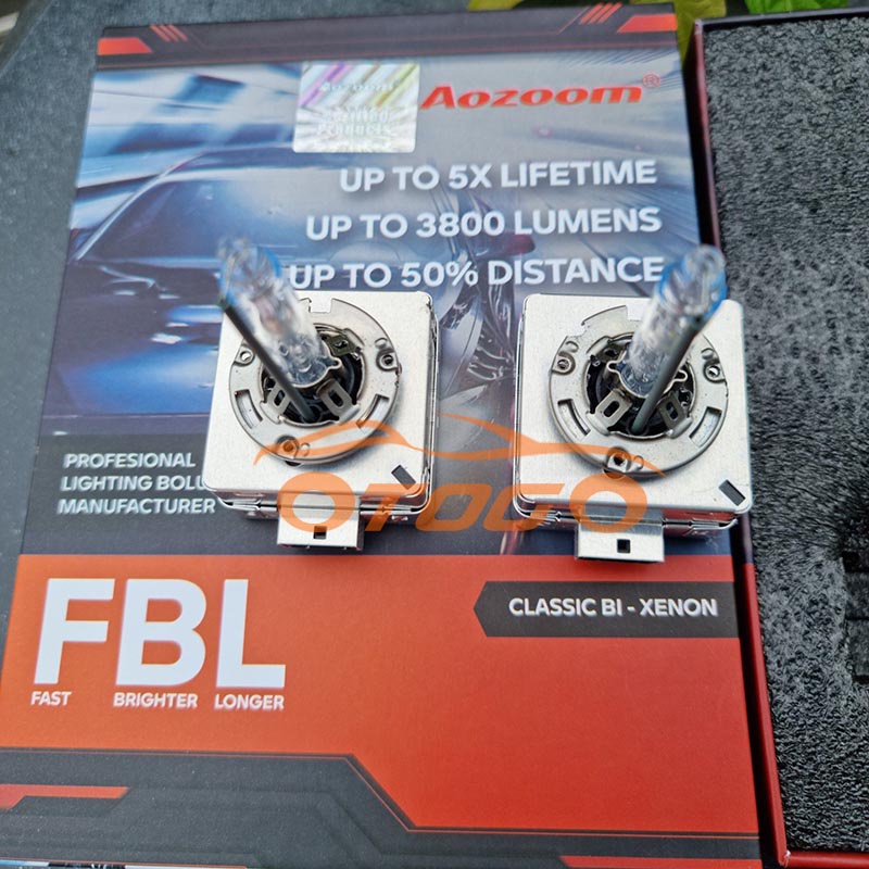 Bóng Xenon Tăng Sáng Aozoom FBL Chân D3S Chính Hãng