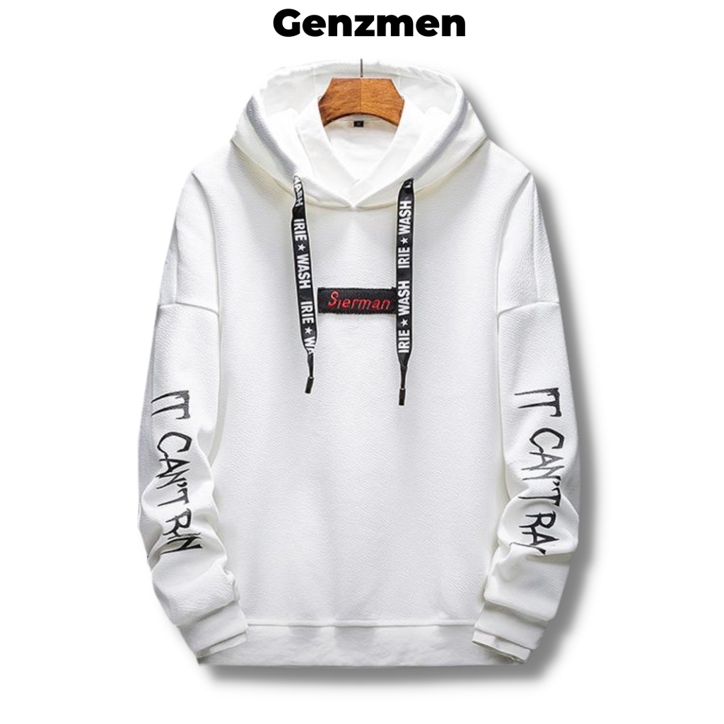Áo hoodie nam nữ form rộng freesize dưới 65kg màu đen trắng  dibbycloset