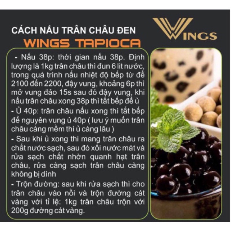 Trân châu Wings túi 3kg- dai dẻo -ship hoả tốc