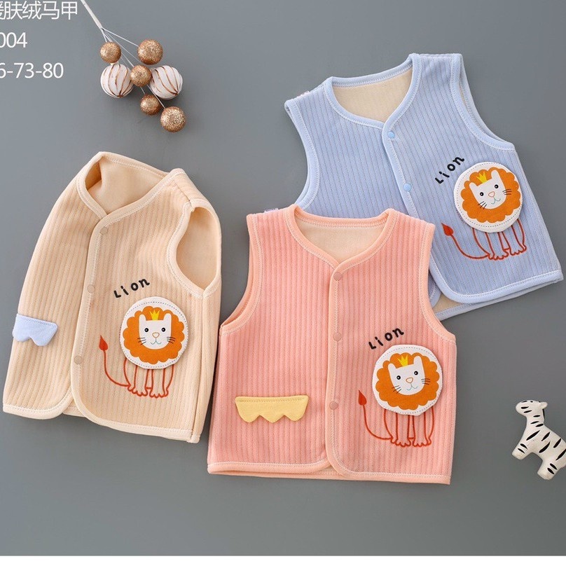 [Bán Lẻ Gía Buôn] Áo Ghi Lê DaHi Kids Bé Trai Gái Chất Nhung Mềm Ấm Size 7-12kg