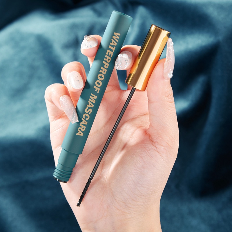 Mascara Bobeini 2 Màu Đầu Cọ Siêu Mịn Uốn Cong Làm Dày Lông Mi Lâu Trôi Kháng Nước Chống Thấm Mồ Hôi