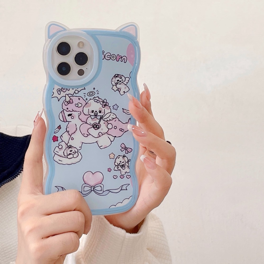 Ốp Điện Thoại Chống Sốc In Hình Kỳ Lân Cho iPhone 14 / 13 / 12 / 11 / X / 8 / 7P / 6