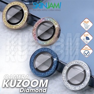 Camera Lens Bộ 3 Mắt Kuzoom Diamond Khung Hỗ Trợ Dán  iP 14Promax/ 14Plus/ 14Pro/14/ 13/13Pro/ 13Promax iP 12 Promax