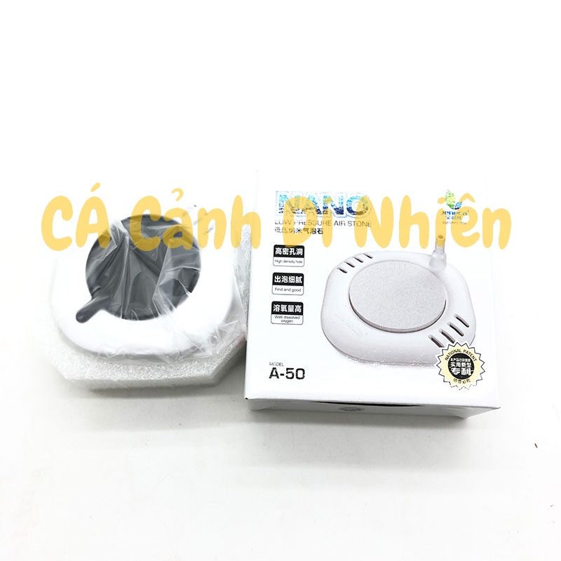 Sủi đĩa oxy siêu min size 5 cm JENECA A-50 cho hồ cá cảnh 50 - 80 cm A50