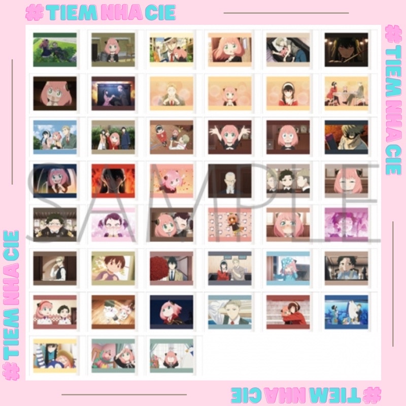 [Tiệm nhà Cie] [SẴN] Thẻ nhân phẩm SPYxFAMILY polaroid chính hãng Nhật Bản