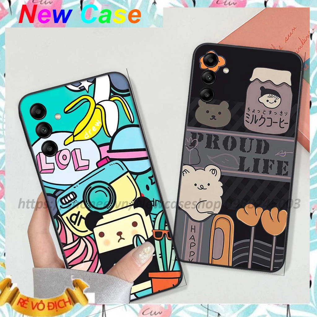 Ốp Samsung A02s / A03s / A04s / A24 in hình 3D Bear Brick,Bear Love,K@ws,Coffee,...
