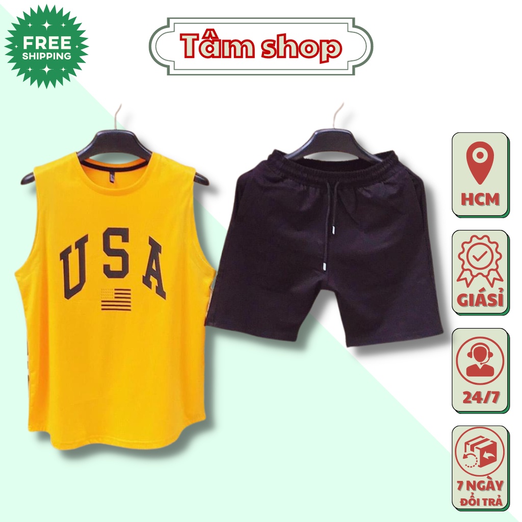 Đồ Bộ Thể Thao Nam Nữ USA - Set Quần Áo bốn mùa đẹp cao cấp mặc nhà đi chơi thoải mái 02 (TÂM SHOP)