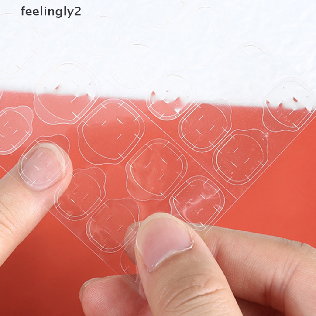 1 / 10 Miếng Dán Nối Dài Móng Hai Mặt Trong Suốt Tự Dính