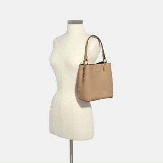 Túi xách công sở C0ach Bucket màu nude sang chảnh