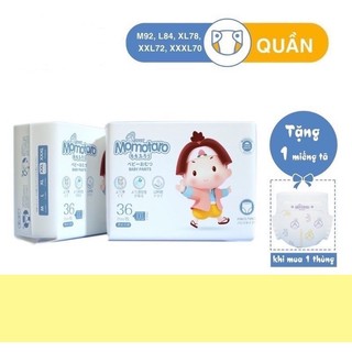 Bỉm tã dán/quần momotaro s112/m96/m92/l84/xl78/xxl72/xxxl70