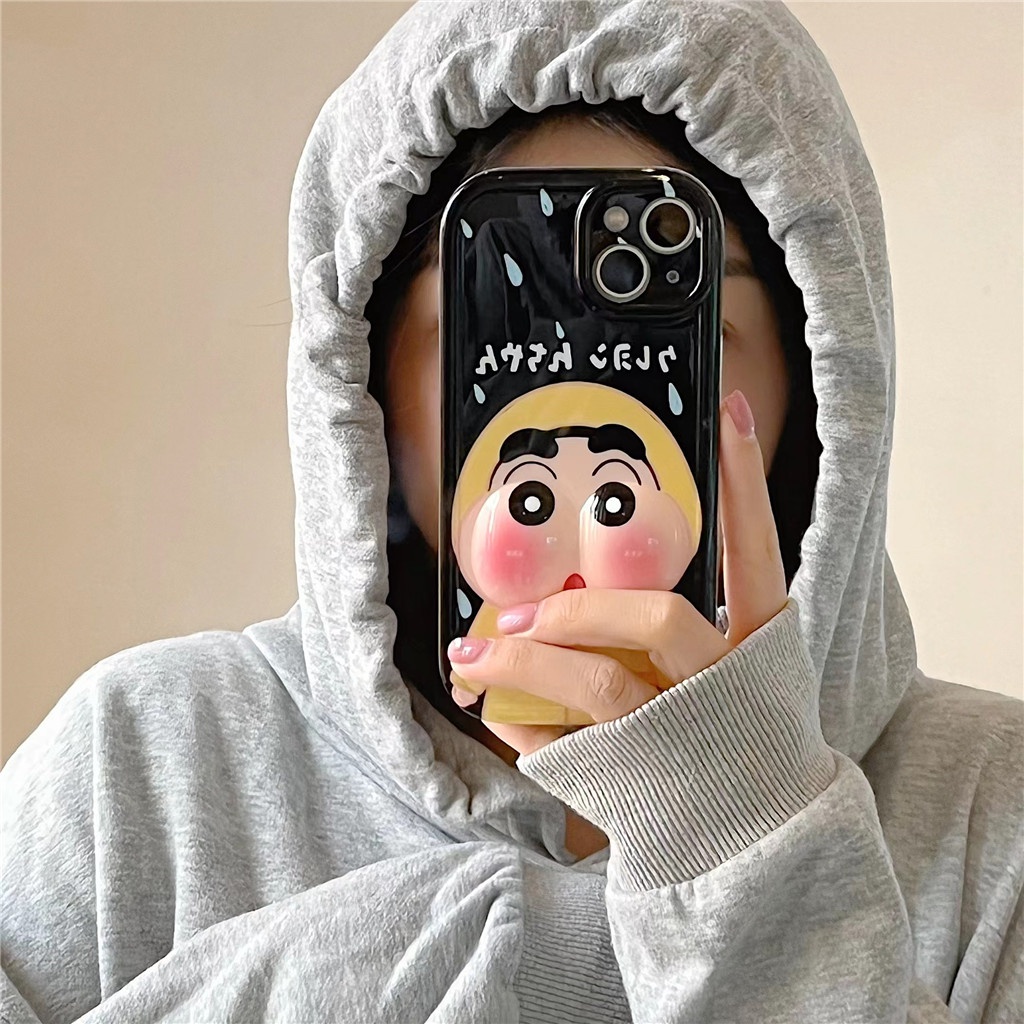 Ốp Điện Thoại TPU Mềm Hình Khuôn Mặt Hoạt Hình IMD Cho iphone 14 Pro Max 13 Pro Max 12 Pro Max