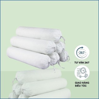 Ruột gối ôm chất liệu bông gòn nhân tạo trắng tinh khiết kích thước 35cmx100cm