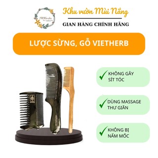 Lược sừng, lược gỗ vietherb - giữ bóng tóc, đánh cảm gió