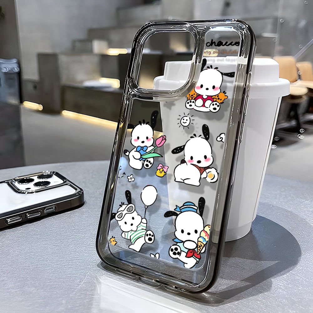 Ốp Điện Thoại Trong Suốt In Hình Pochacco Cho iphone 14 Pro Max 13 11 12 7Plus X XR XS Max 8 7