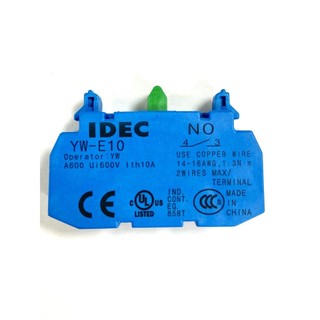 Yw-e10-tiếp điểm phụ 1 no dùng cho dòng yw ø22 idec