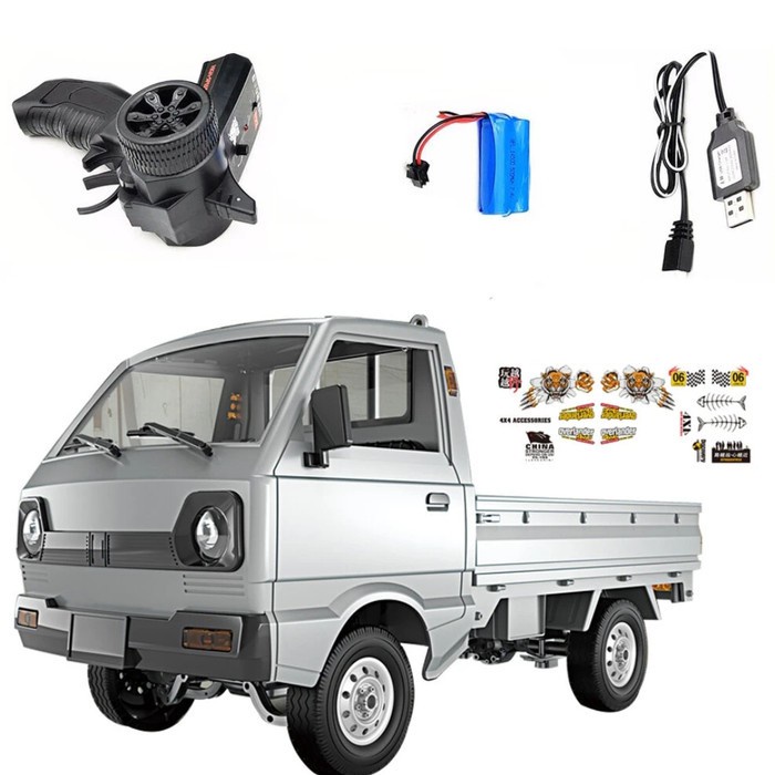 Xe điều khiển bán tải WPL D12 size 1/10 mô hình ô tô RC công an phường Su cóc Suzuki Carry 5 tạ D 12 D-12 bản RTR