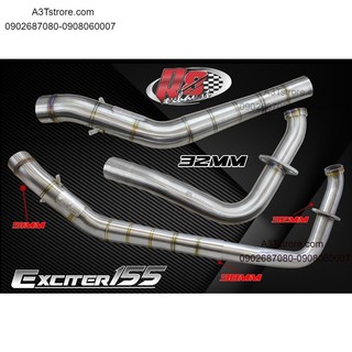 Cổ pô tăng r8 racing ex155 / y16zr inox304