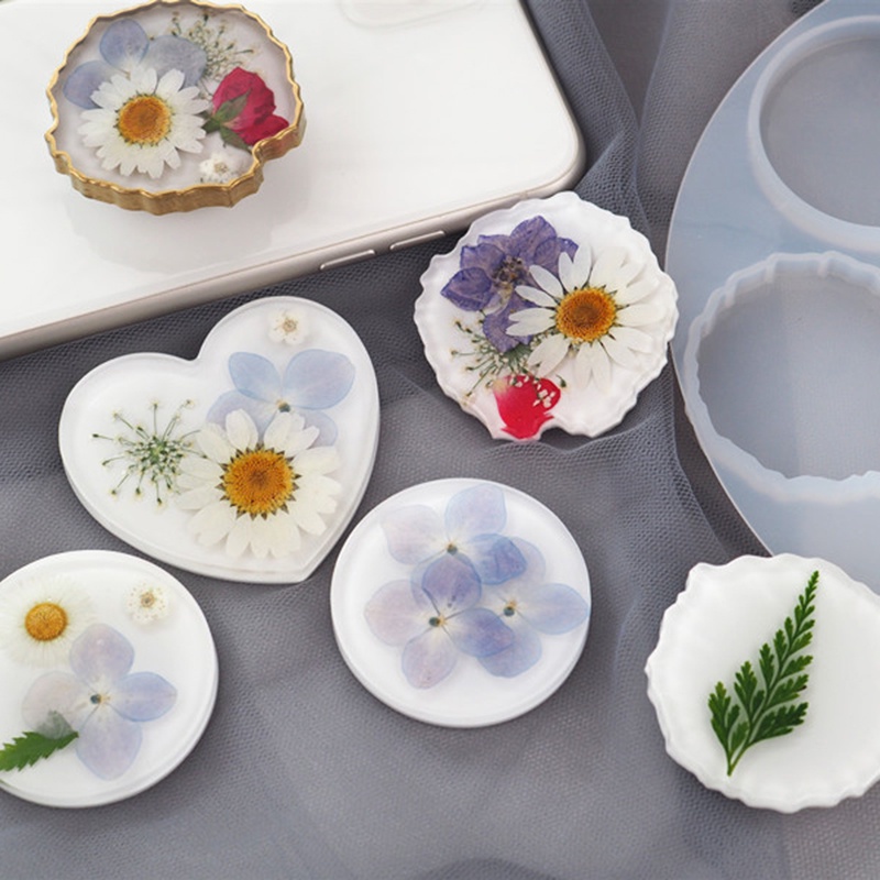 Khuôn Silicon Tròn Làm Giá Đỡ Điện Thoại Hình Đá Hoa Cương diy