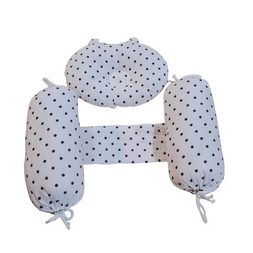 Gối Chặn Cho Bé Sơ Sinh⚡️FREE SHIP⚡️Bộ Gối Chặn Kèm Gối Chống Móp Đầu Cho Bé