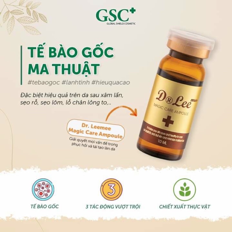 Tế Bào Gốc Ma Thuật Tái Tạo Trẻ Hoá Da Dr.Leemee Chính Hãng GSC+