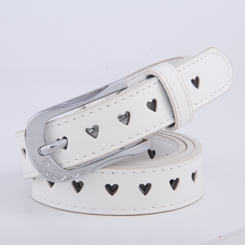 Thắt Lưng Họa Tiết Trái Tim Đơn Giản Phong Cách Retro Với 5 Màu Tùy Chọn Cho Nữ