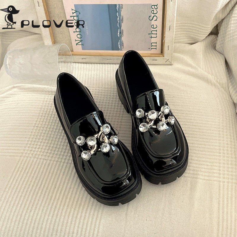 Giày Lười Da Oxford Đế Dày Phong Cách Anh Quốc Thời Trang Xuân Thu Cho Nữ