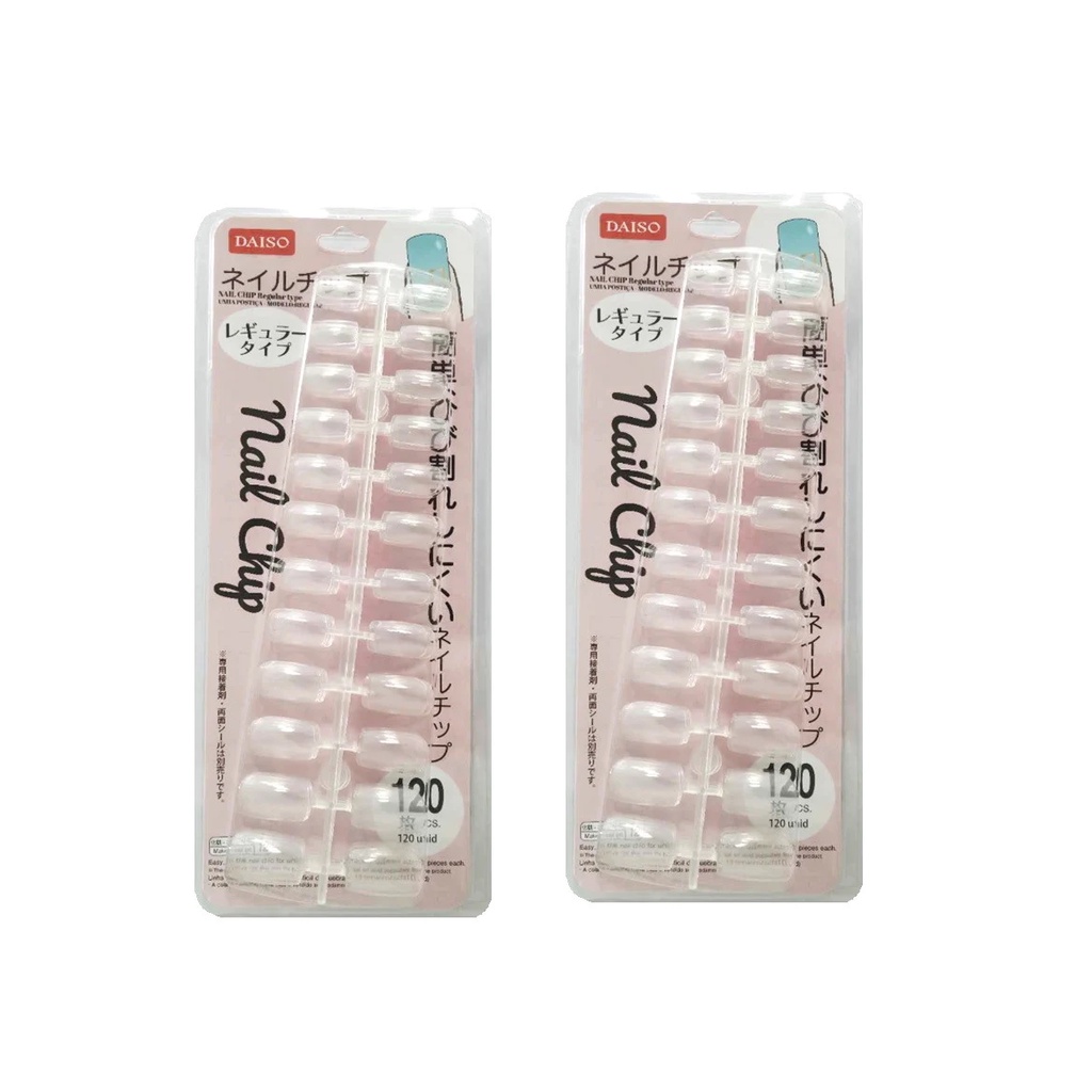 Daiso Móng tay giả 5.8x0.4x18.4 cm (hộp) Nail Chip Regular Type