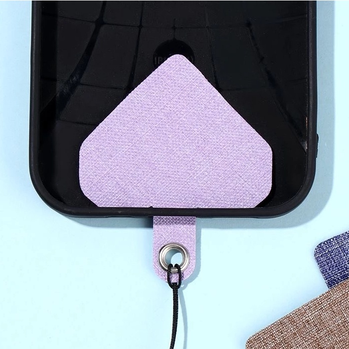 1 Dây Kẹp Điện Thoại / Thẻ Chống Thất Lạc Hình Trái Tim Tháo Rời Được Màu Ngẫu Nhiên