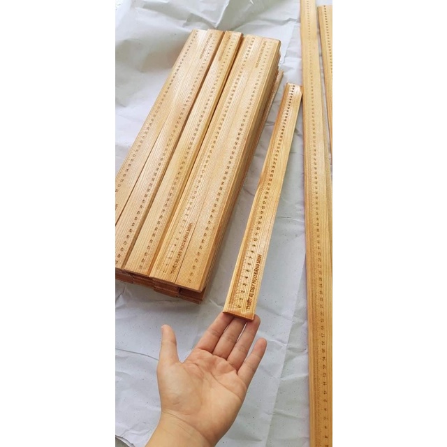Thước gỗ 30, 50, 60, 80cm giáo viên - gỗ sồi - ảnh sản phẩm 2