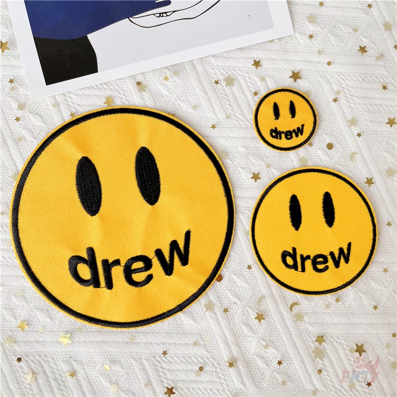 ♥ Sticker Ủi Thêu Hình Mặt Cười Thời Trang ♥ 1 Miếng Dán Ủi Quần Áo Hình Ngôi Nhà / Mặt Cười