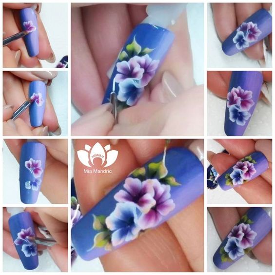 Set bột màu vẽ trang trí móng tay, bột màu vẽ cọ bản ECORFIN 12 màu