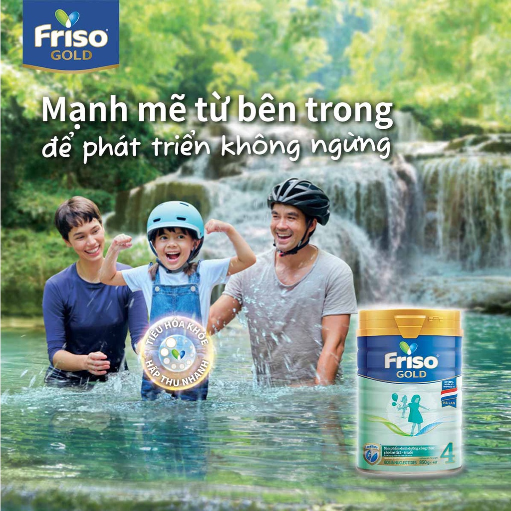 [Tặng Chảo Sunhouse] Combo 2 Sữa Bột Friso Gold 4 1400g/lon